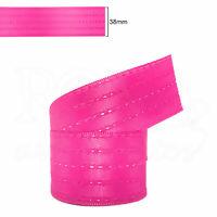 fita decor pontilhada rosa chiclete